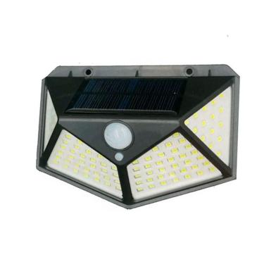Imagem de Luminária Solar 100 Leds Bateria Luz Jardim