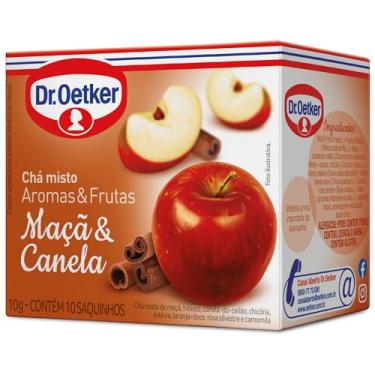 Imagem de Dr. Oetker Chá Misto, Aromas e Frutas, Sabor Maçã e Canela, Bebida Quente de Simples Preparo, 10 Sachês