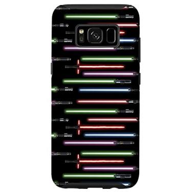 Imagem de Galaxy S8 Star Wars Lightsabers Neon Black Case