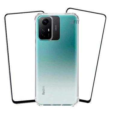 Imagem de Kit 3x1 Capa Capinha Anti Impacto e 2x Películas De Vidro 3D Para Xiaomi Redmi Note 12S