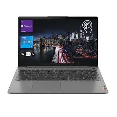 Imagem de Lenovo Notebook IdeaPad 3, tela sensível ao toque FHD de 15,6 polegadas, processador Intel Core i5-1135G7, 20 GB de RAM, SSD de 1 TB, Wi-Fi 6, leitor de cartão SD, HDMI, webcam, Windows 11 Pro, cinza