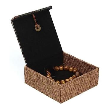 Imagem de Caixas Conjunto colar pulseira brinco anel caixas de presente caixa de exibição de jóias para casamento, jóias de noivado Presentes(Size:Small Green Bracelet Box)