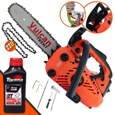 Imagem de Motor Serra Moto Serra Motosserra Com ÓLEO TOYAMA VSL250 Vulcan Á Gasolina 2T 25,4cc 0,9HP 11.000RPM Modelo Completo