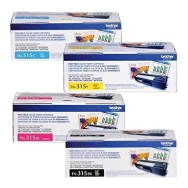Imagem de Kit 4x Cores Toner Brother TN315 4140 9970 Original BK+C+Y+M
