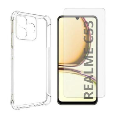 Imagem de Capa Transparente + Película De Vidro 3D Para Realme C53 4G - DB