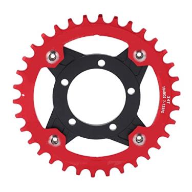 Imagem de Adaptador de Roda Dentada 104bcd, Kit de Conversão de Roda Dentada de Bicicleta de Liga de Alumínio 34t Placa de Dente Negativa Positiva para Motor de Acionamento Médio Bafang