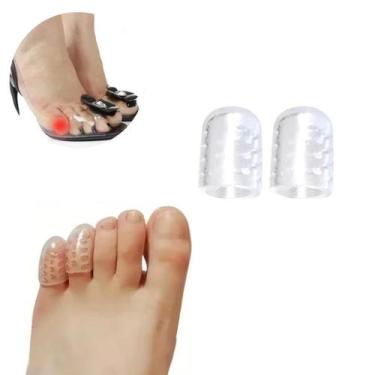 Imagem de Par Protetor Dedinho Pé Silicone Dedeira Calo Unha Encravada - LULLU P