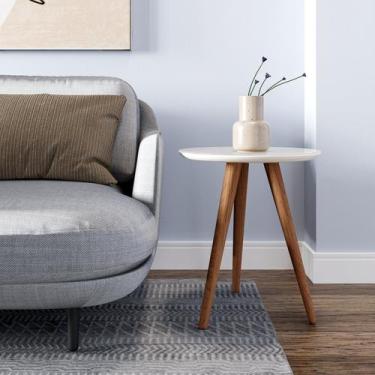 Imagem de Mesa Lateral 60cm Tampo em MDF Esmeralda - Sparta Móveis