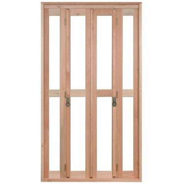 Imagem de Porta de Madeira Balcão Pantográfica 213x140cm com Batente de 9,4cm Ew