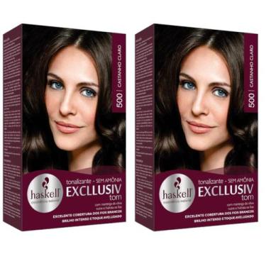Imagem de Kit 2 TONALIZANTE HASKELL 500 CASTANHO CLARO