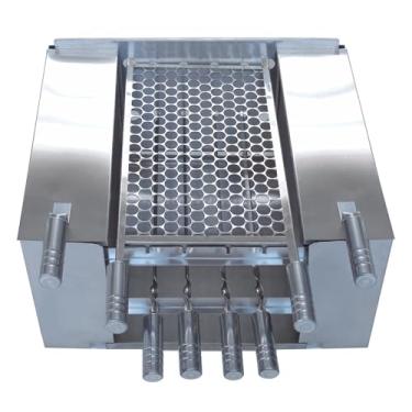 Imagem de DOUBLE GRILL, Churrasqueira Ecológica Com Proteção Refratária Inox Escovado Double Grill Original 55 X 51X 28CM