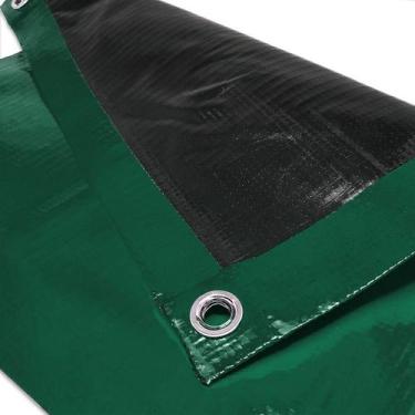 Imagem de Lona de Proteção Antichama Respingo de Solda Verde Preto 500 Micras - 