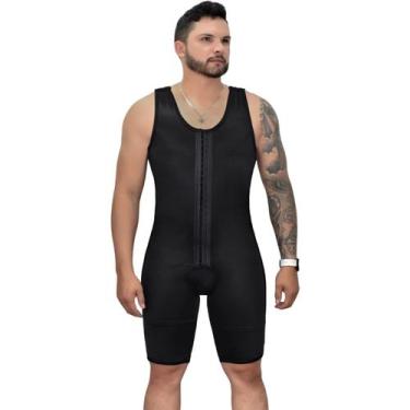 Imagem de Cinta Modeladora Masculino Alta Compressão Tecido Cetinete - Fanáticos