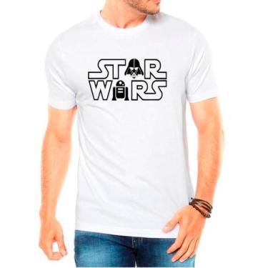 Imagem de Camiseta Masculina Branca Star Wars Filme 05 - DESIGN CAMISETAS, Branc