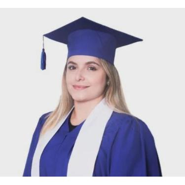 Imagem de Beca Formatura + Estola + Capelo - Kit Completo Unissex - Herbella, P