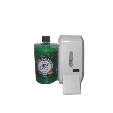 Imagem de Kit saboneteira compacta urban + refil sabonete erva doce - PREMISSE