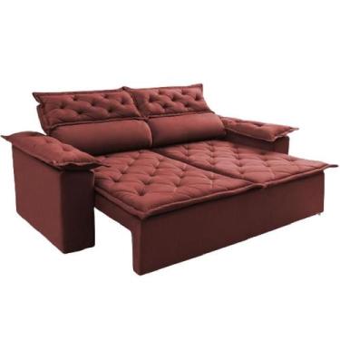 Imagem de Sofá Top Compact 150 cm Retrátil e Reclinável com Molas Esperais Suede