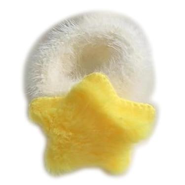 Imagem de NUEAYMS Laço de cabelo de estrela de pelúcia para meninas, suporte de rabo de cavalo peludo, elástico para cabelo peludo, corda de cabelo, ferramenta de estilo de cabelo