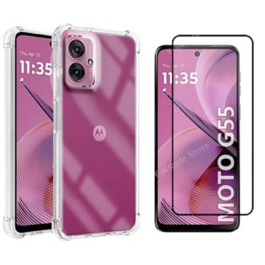 Imagem de Kit Capa Case Capinha e Película 3D Vidro Para Moto G55 5G