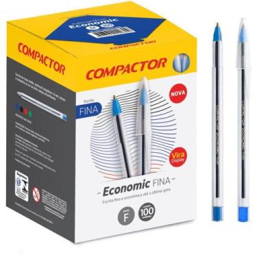 Imagem de Caneta Esferografica Economic Fina AZUL (7896572034603) - Compactor