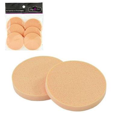 Imagem de Esponja Para Maquiagem Redonda Kit Com 6 Pecas Na Solapa - Wincy