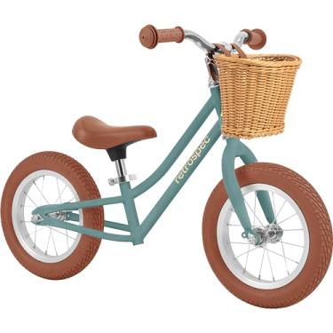 Imagem de Retrospec Bicicleta de equilíbrio infantil Baby Beaumont para crianças, sem pedais, pneus acolchoados com ar para meninos e meninas de 1 a 3 anos, com altura ajustável do assento