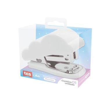 Imagem de Grampeador Mini Nuvem Branco até 20 Folhas Holic Dreamy -Tris