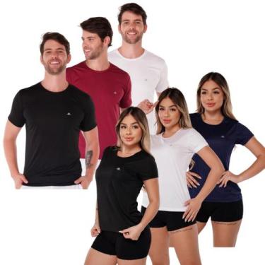 Imagem de Kit 6 Peças (3 Feminina + 3 Camisetas Masculina) Dry Fit - Força Do So