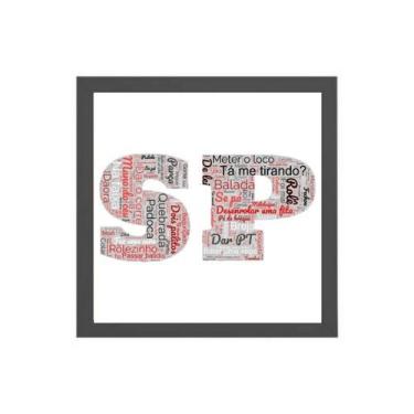 Imagem de Quadro Quadrado Gírias De São Paulo 33x24cm - com vidro - Quadros On-l