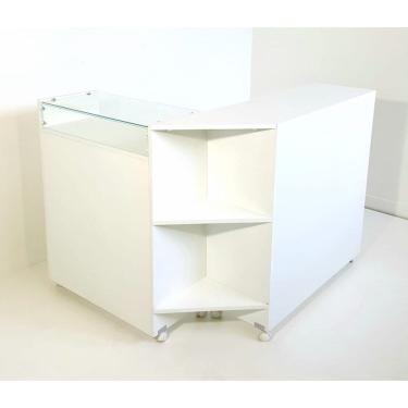 Imagem de Balcão em L com Rodas 114x94 Praticidade e Versatilidade para Seu Espaço