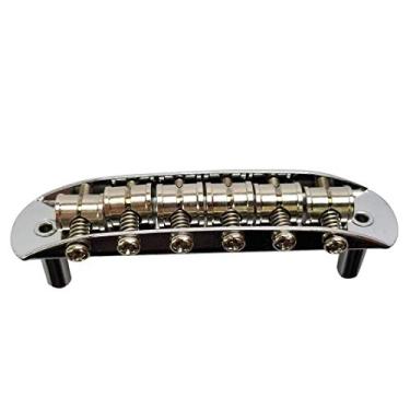 Imagem de Mustang Bridge com selas grandes, também serve para Fender Jaguar ou Jazzmaster - cromado