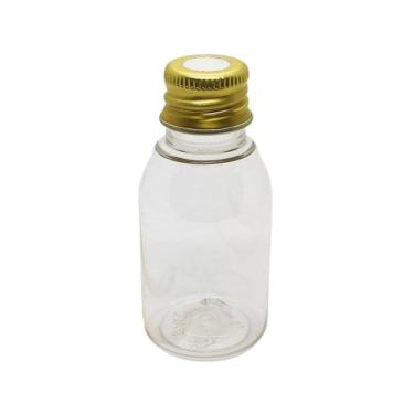 Imagem de Lembrancinha Frasco 60ml Tampa De Aluminio Furada Dourada 10un