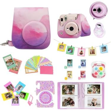 Imagem de WOGOZAN Mini 11 acessórios para câmera instantânea Fujifilm Instax Mini 11 incluem capa, filtros de cor, álbum de fotos, molduras 2 x 3, lente de selfie e adesivos (Dream Cloud) (sem câmera)