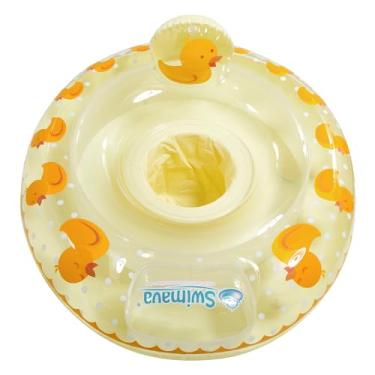 Imagem de Swimava G3 Anel de assento de natação para bebês (idade de 6 a 36 meses), boia de natação inflável, leve, dobrável, auxílio de treinamento de natação para bebês, bebês e crianças pequenas (duckie)