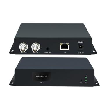 Imagem de ORIVISION Decodificador de vídeo H.265 HEVC SDI, portas de saída SDI duplas 1080p a 60Hz, decodificador de áudio e vídeo de hardware HD 3G, decodificadores de streaming IP HTTP, HTTPS, RTSP, SRT,