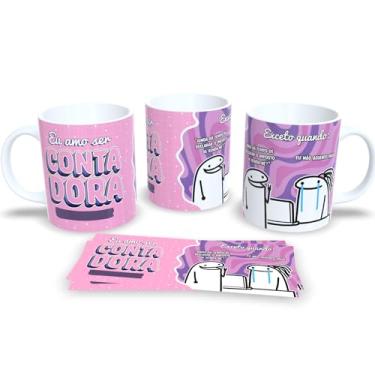 Imagem de Caneca de Porcelana Branca Personalizada Coleção Profissões Pack20 (Contadora)