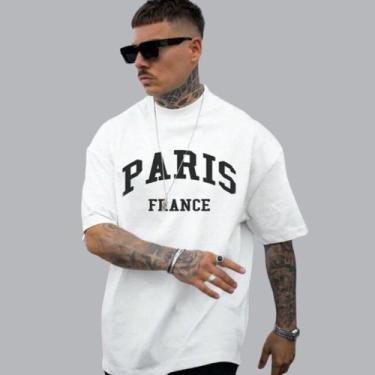 Imagem de Camiseta Masculina Oversized Camisão Academia Estilosa - TMG, M