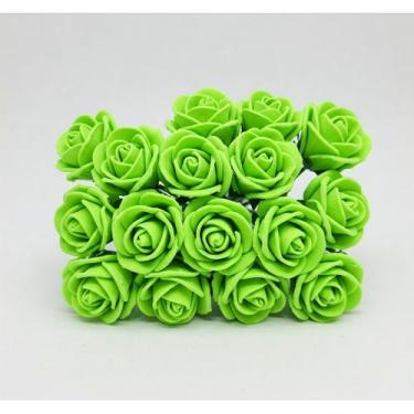 Imagem de Mini Rosas de EVA Rosinha  Raminhos com Flores Delicadas para Decoraçã