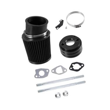 Imagem de REPAIROCK 1 conjunto de kit de admissão de filtro de ar atualizado, filtro de ar do motor para Honda Clone GX160 GX200 202cc 6,5 HP para karts e mini motos, peças de reposição de automóveis pretas