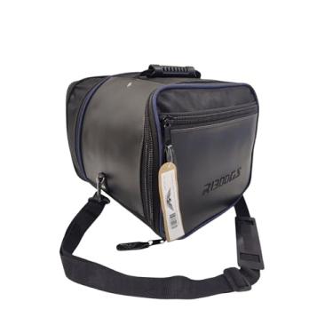 Imagem de Bolsa Interna Top Case BMW GS1300, Alforje de Moto em Couro Sintético, Preta com Alça Ajustável