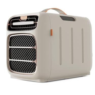 Imagem de Mini ar condicionado portátil, desumidificador de ar condicionado de 5000 BTU com resfriamento/aquecimento, painel de toque, ar Ar condicionado móvel para exterior, sem drenagem, sem instalação