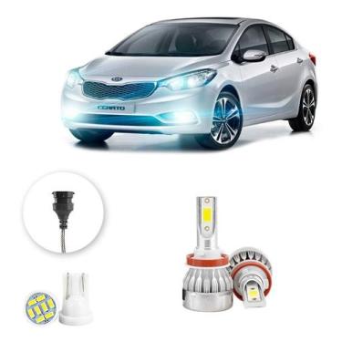 Imagem de Lampada Farol De Milha Kia Cerato 2014-2016 H8 20000lm - V10, Branco