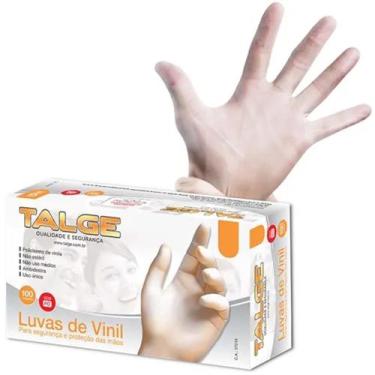 Imagem de Luva Transparente De Vinil com Pó Talge C/100 Unidades, p