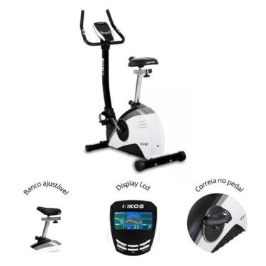 Imagem de Bicicleta Ergométrica Display Lcd Com Velocidade, Distância, Cronômetro e Calorias Kv8.7i Bivolt Kikos