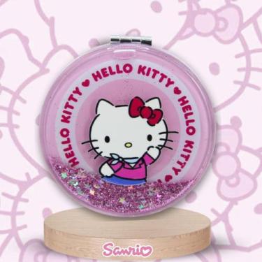 Imagem de Espelho Redondo Hello Kitty Make Personagem Infantil Sanrio