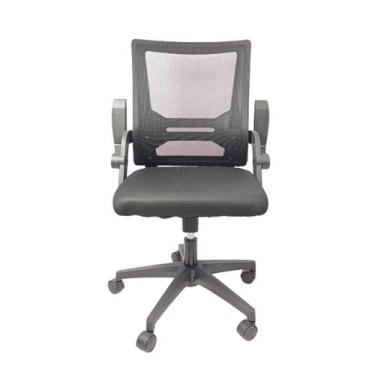 Imagem de Cadeira Diretor Tela Braço Flange Relax System Preta W-16 - Atacadeira