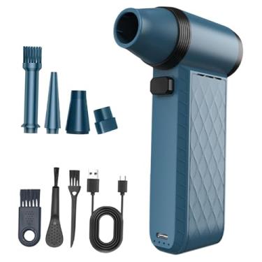 Imagem de Fenteer Fã de jato elétrico de manuseio poderoso Fan multiuso de alto desempenho Turbofan para interiores de carros de limpeza de cabelo