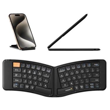 Imagem de Teclado dobrável ProtoArc XK03 Bluetooth para iPad, iPhone