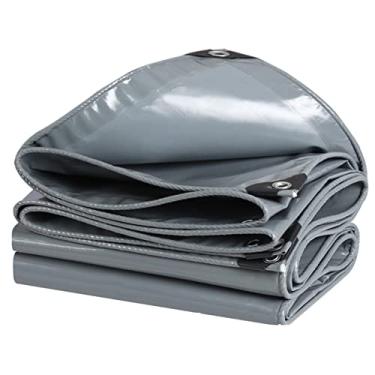 Imagem de Lona à prova d'água capa de lona cinza resistente para acampamento jardim móveis chão tenda lona 3x3m 2x2m lona com ilhós (tamanho: 3x4m)