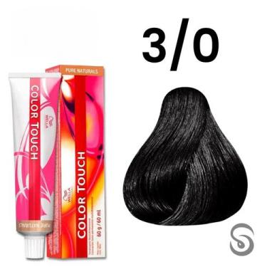 Imagem de Wella Color Touch Tonalizante 3/0 Castanho Escuro Pure Naturals 60ml